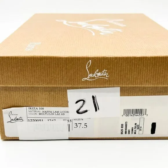 Christian Louboutin Iriza Pumps 100 Ombré Iridescent Heels EU 37.5 US 7.5 - Picture 14 of 14